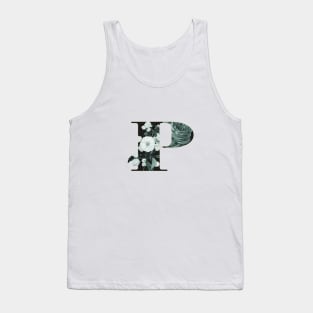 Flower Alphabet P Tank Top